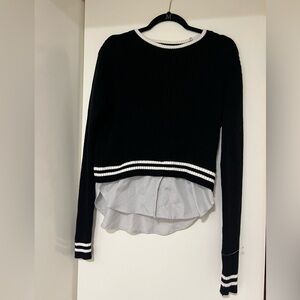 Top shop Sweater with dress shirt